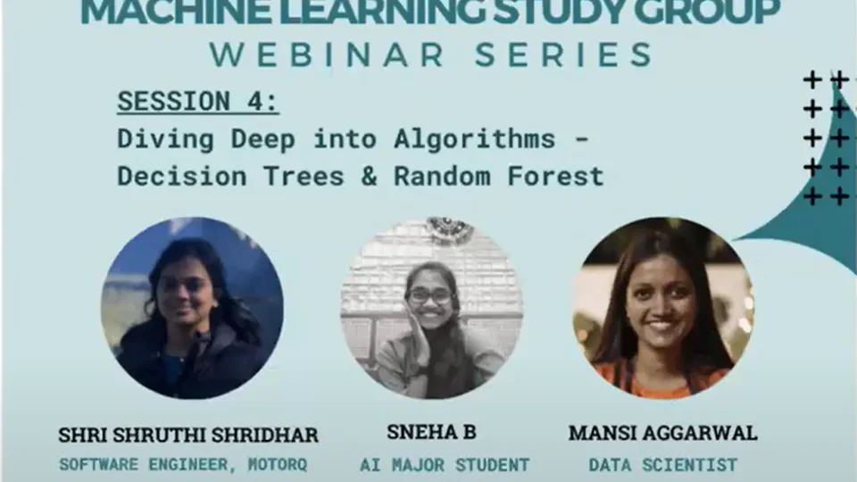 ML Study Group Series Session 4 - Decision Trees and Random Forest